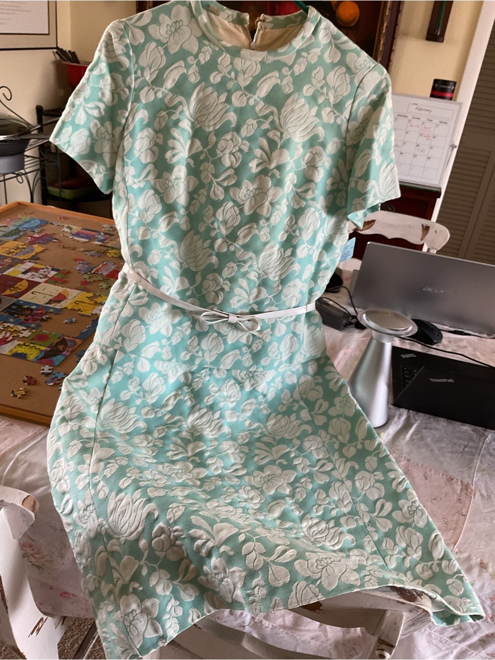 Vintage Brocade Dress Fabulous!